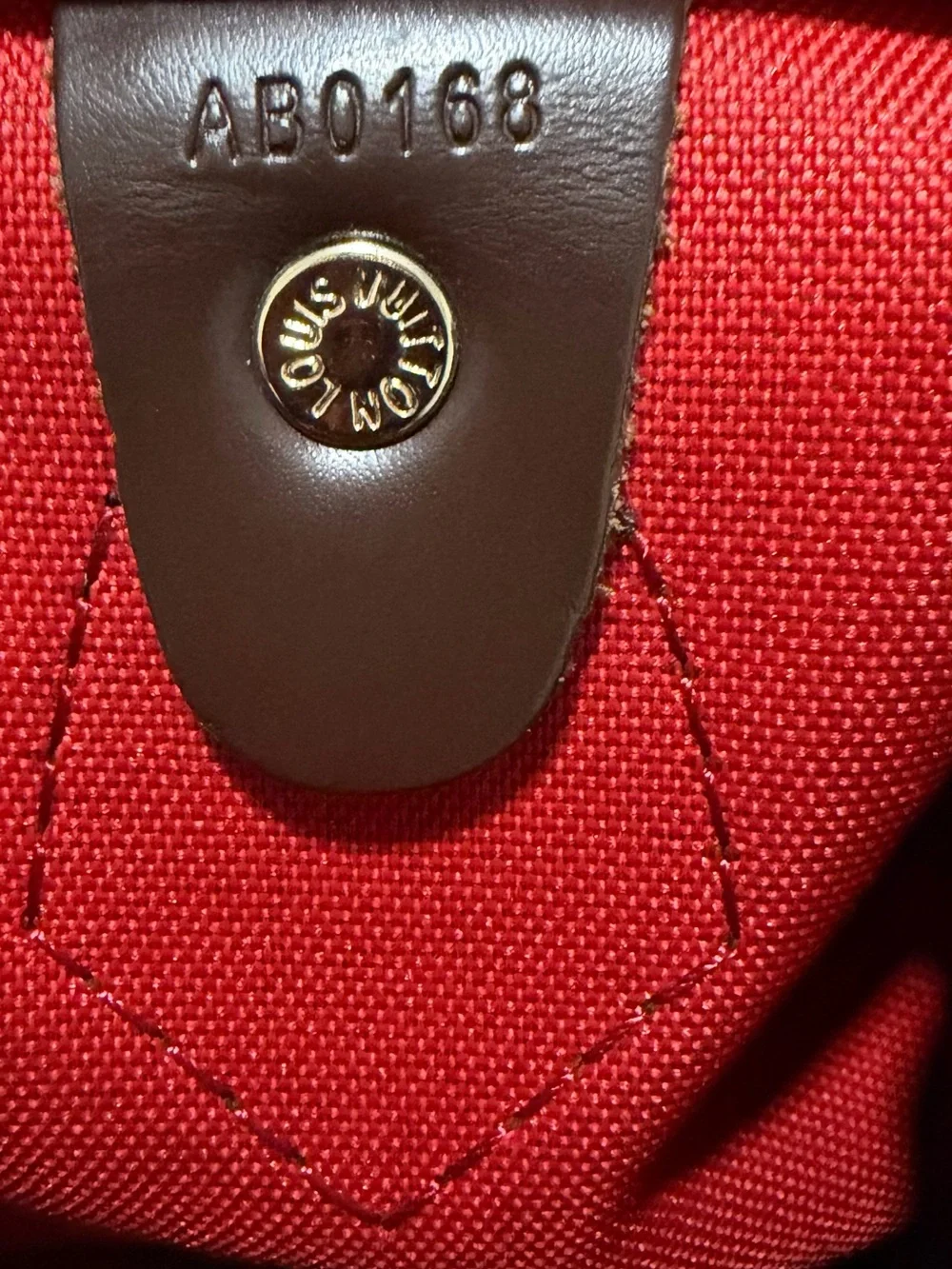 Classic Brown LV Checkerboard Handheld Bag